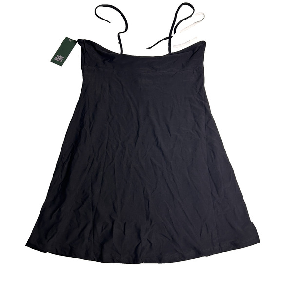 Wild Fable Mini Slip Dress Womens Large Black Spaghetti Strap Soft Girl Cottage - Picture 3 of 6
